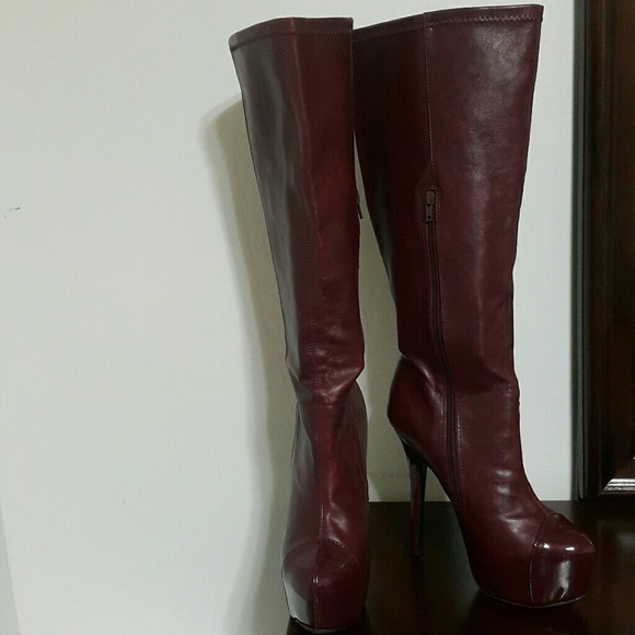Shoes - 💎SUPER SALE Burgundy Knee High Boots 8.5💎